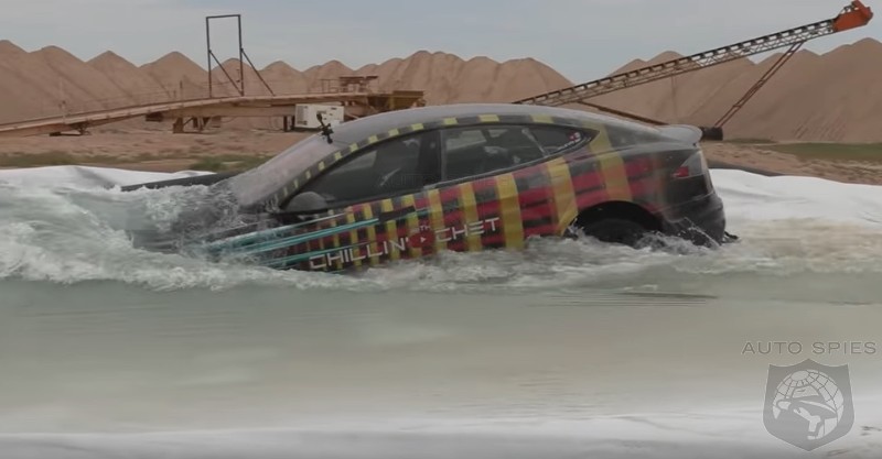 WATCH: YouTube Influencer Drives New Tesla Model S Under 7 Feet Of Water